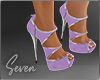 !7 Purple Silk Shoes