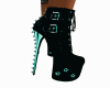 ch)spiked boots aqua