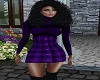 Kia Purple Plaid Dress