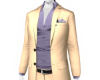Cream lavender 3pc suit
