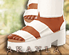 WHITE CASUALS PLATFORMS
