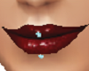 lip piercing  blue