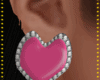 V/ Heart  Earrings