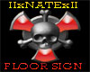 IIxNATExII floor sign