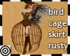 *m Bird Cage Skirt Rusty