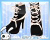 Ribbon Lace Boots White