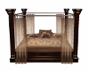 POSELESS BED WOOD N GOLD