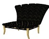 black and gold chair