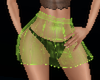 Skirt green transparent