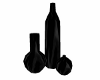 black ebony vase set
