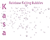 Rainbow Falling Bubbles