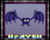 K! Purple Halloween Bat