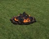 camp log fire