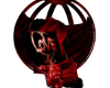 Blkred kiss chair