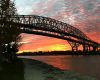 Sunset Blue Water Bridge