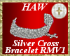 Silver Cross Bracelet M