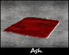 Ash. Red Fur Rug