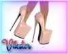 v peach heels