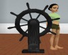 az animated ships wheel