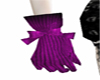 purple burlesque gloves