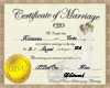 Cortes' Wedding Certific