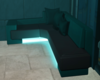 R | teal neon couch
