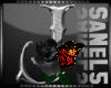 Silver Rose Letter J