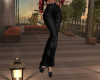 Waist High Jeans Black