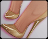 ʞ- Gold Glass Heels