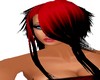 red black emo hair