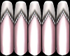Short Pink Diamond Nails