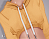 E. Yellow Crop Hoodie