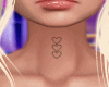 heart neck tattoo