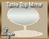 Beige Table Top Mirror