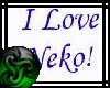 I love Neko head sign