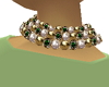 emeralds diamonds neck