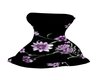 Black/Purple Flower Mini