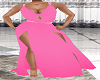 Long Pink Summer Dress
