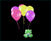 shamrock bear n balloons