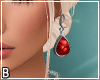Red Drop Necklace Earrin