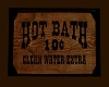 WESTERN HOT BATH SIGN