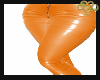 Orange Pvc Doll Pants