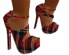 red plaid heels