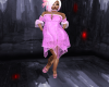 2 tone pink lace dress