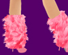 *T* Pink Fur Boots
