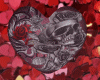 Skull & Roses Heart