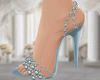 Denim Diamond High Heels