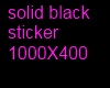 Solid Black sticker #2