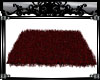 RED FUR RUG