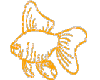 Glitter Goldfish Sticker